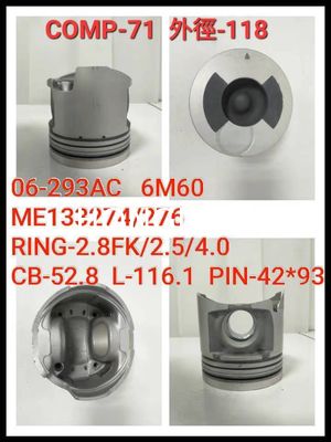 ISUZU 6HH1 8-94392-662-1 Steel Piston S16R 37517-07401 37517-10400 Engines Auto Parts