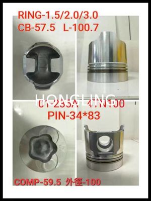 ISUZU 6HH1 8-94392-662-1 Steel Piston S16R 37517-07401 37517-10400 Engines Auto Parts