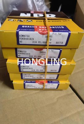 Komatsu 6D95 PC200-5 Model OEM No 6207-31-2500 RIK Piston Rings 18392 NPR YDK04018ZX