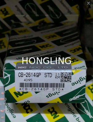 Heat Resistant Lightweight NDC Engine Bearings with Smooth Finish Komatsu  6D95 6204-21-8100 6204-31-3400