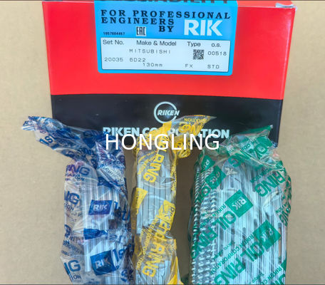 Lightweight Smooth Finished Piston Ring  For Tough Appliions Hino P11C 13011-3110A 15296 6D22 30917-20010 20035