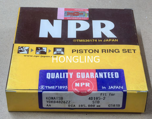 High Corrosion Resistance Piston Ring Set for Construction Equipment Komatsu 4D105 YDK04026ZZ 6137-31-2040/2032/2030