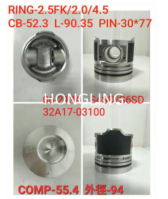 Isuzu Heavy Industries Replacement Parts 1-12111-813-0 1-12121-131-1 10PE1 8PE1 Piston  MAHLE IMPA119260