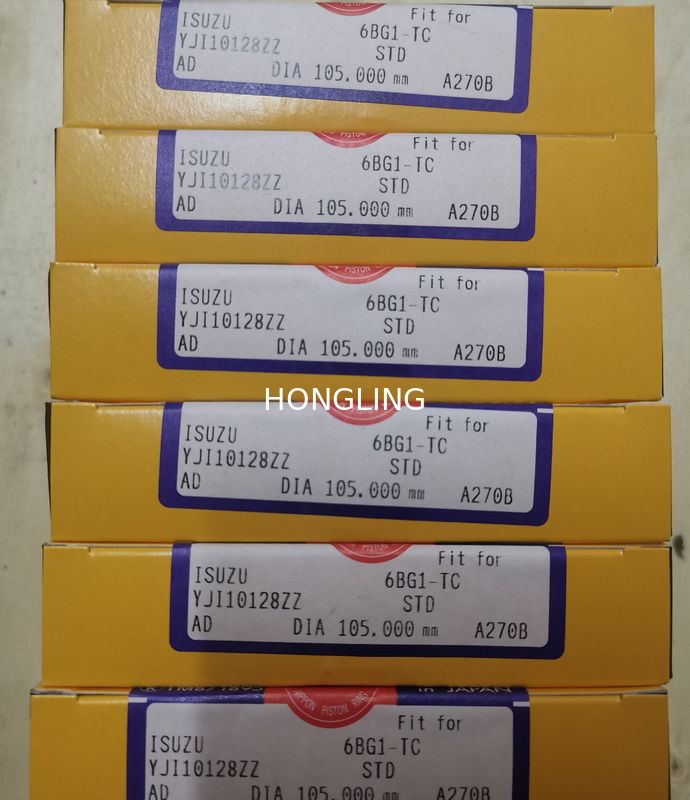 6BG1-TC ISUZU Piston Ring 105*3.5+2.5+4.0 Car Engine Parts 1-12121-115-0