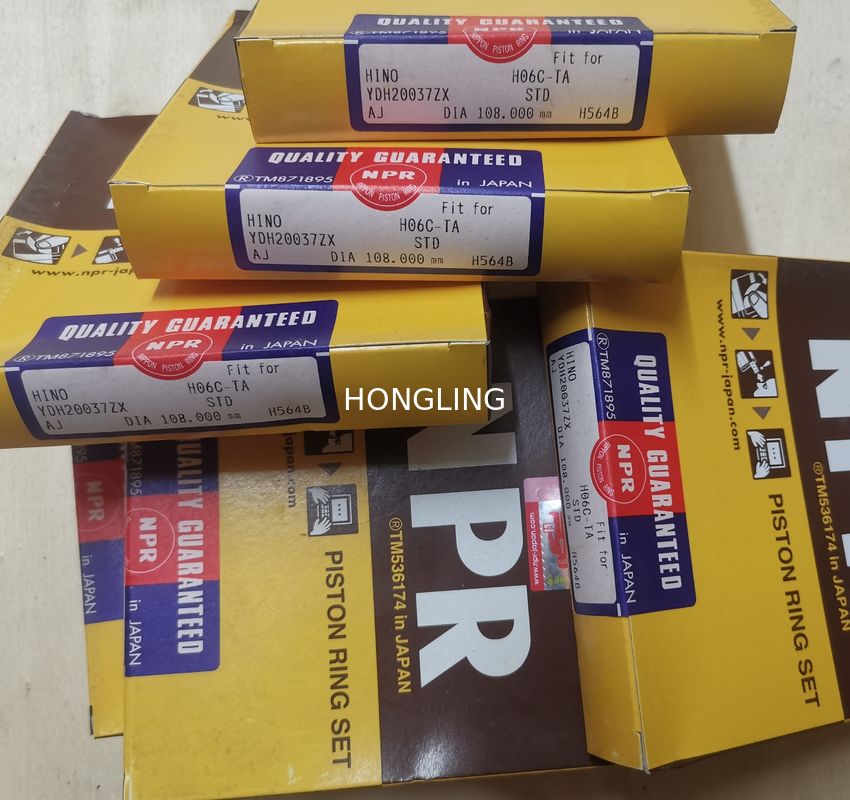 H06CTA H06C Piston Ring 13011-1961 13011-2450B 13011-3200A 13019-1260A For Excavator Engine Parts