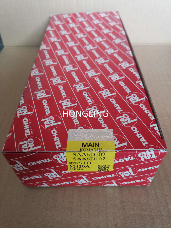 6D102 6D107 Main Bearing M420A STD For KOMATSU Excavator Spare Parts