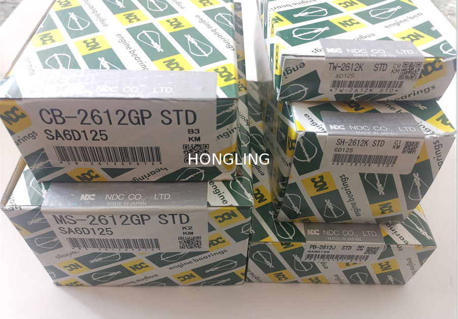 6150-31-3040 NDC Engine Bearings For 6D125 6150-21-8000 Main COR Bearing KOMATSU