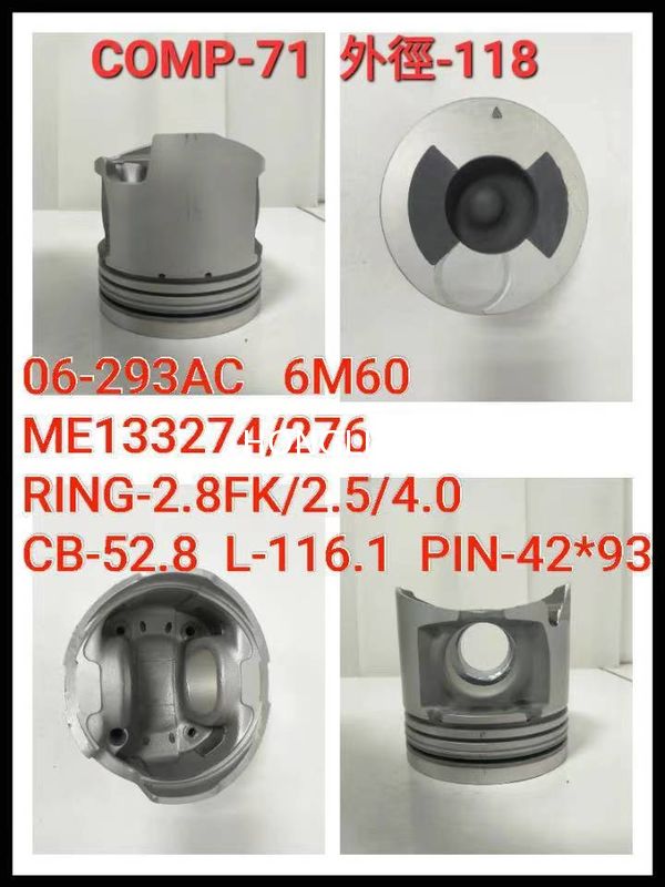 ISUZU 6HH1 8-94392-662-1 Steel Piston S16R 37517-07401 37517-10400 Engines Auto Parts