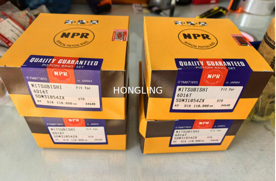 Mitsubishi 6D16T Piston ring SDM31054ZX ME997467 ME997999 ME999549 NOK oil seal 6D95 AW9063-EO