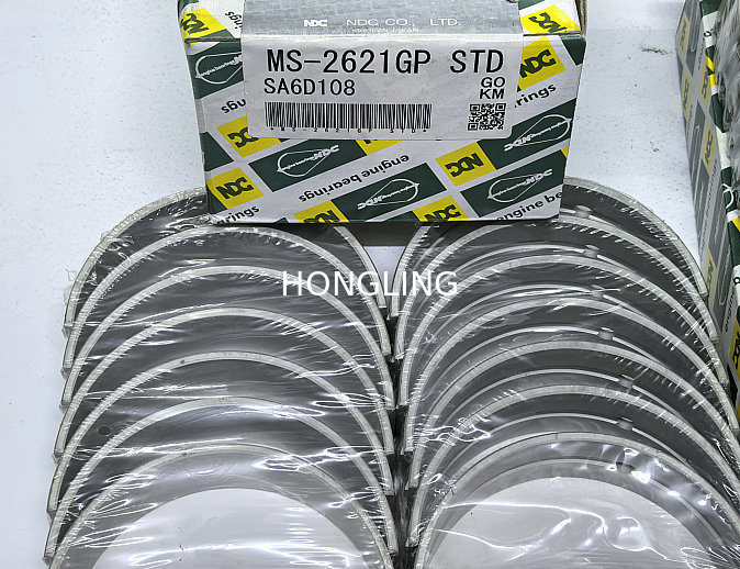 Komatsu 6D108  6D125 6D140 6D170 engine bearing 6221-21-8010 6222-31-3040 6150-21-8010